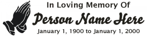 In Memory Vinyl Sticker No.206b